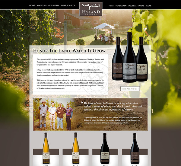 Hyland Estates Website Project Thumbnail